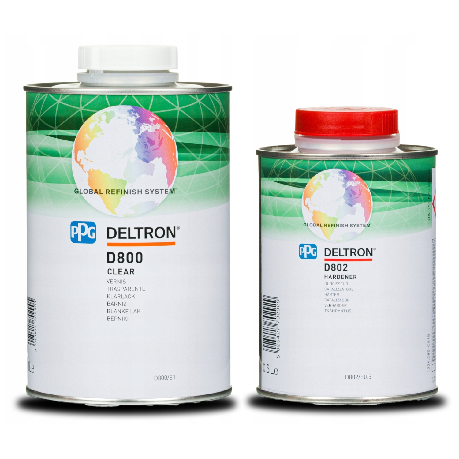 D800 Lakier bezbarwny + D802 utwardzacz kpl 1.5l PPG Deltron