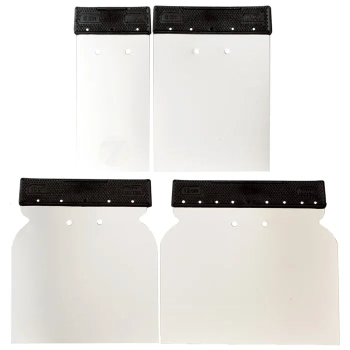 Zestaw Szpachelek Typu „Japonki” – Stal Nierdzewna (4 szt.) – Chamaleon